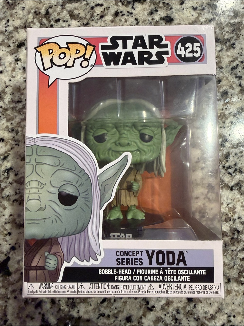 Funko Star Wars Concept Series Yoda Pop! Figure - Green and Brown